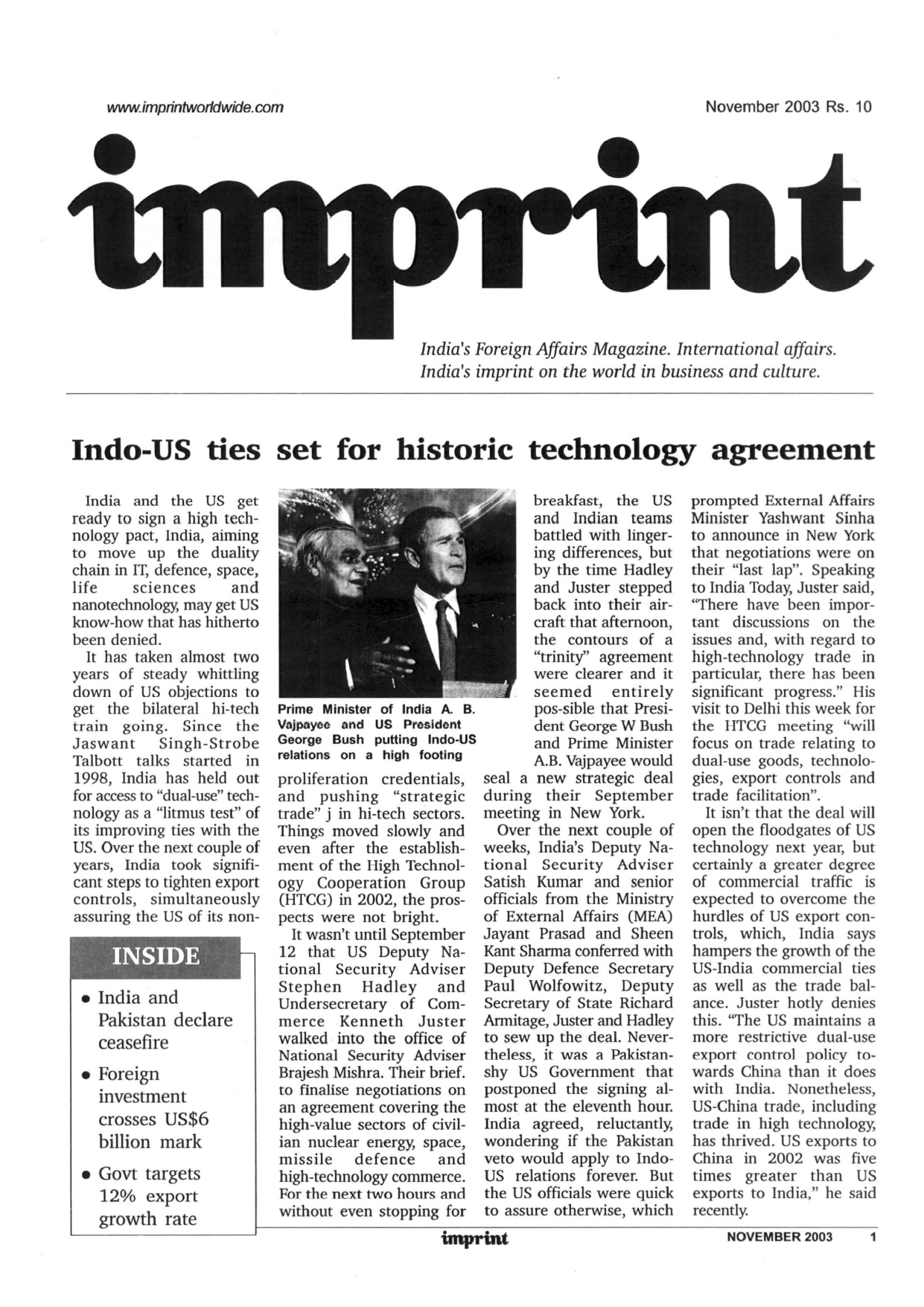 November 2003